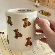 Load image into Gallery viewer, Cute Teddy Bear Beige Coffee Mug
