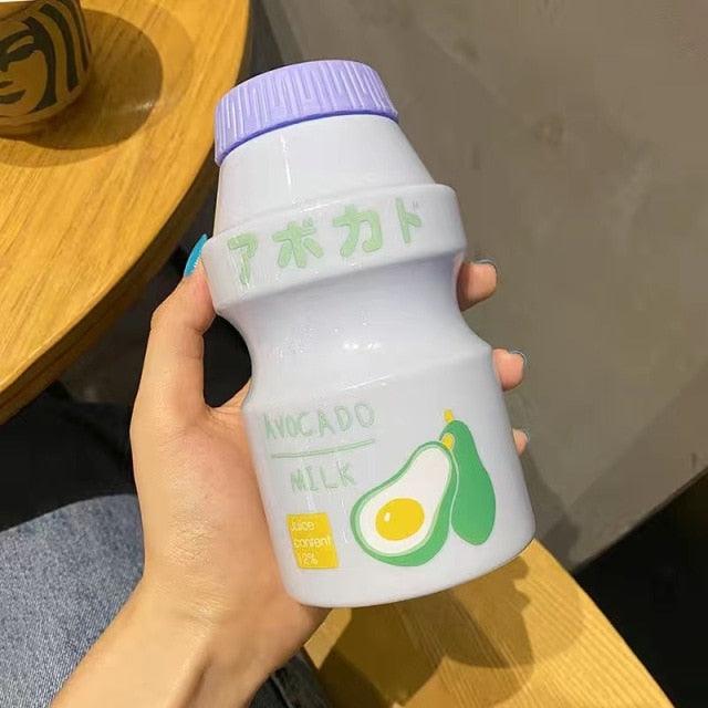 450ml Kawaii Yogurt Plastic Water Bottle