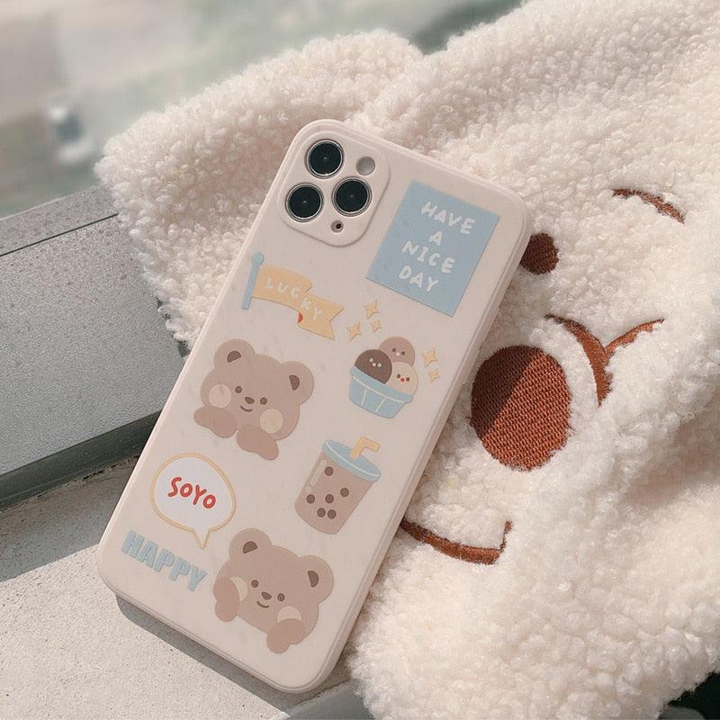 Boba Bear Phone Case - My Kawaii Space