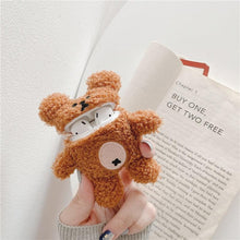 Load image into Gallery viewer, Cookie Teddy Bear Airpods Case - My Kawaii Space
