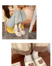 Load image into Gallery viewer, Chunky Teddy Bear Slippers - My Kawaii Space
