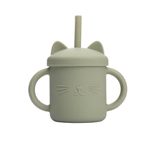 Load image into Gallery viewer, Kawaii Pastel Car Ears Straw Bottle
