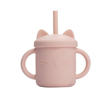 Load image into Gallery viewer, Kawaii Pastel Car Ears Straw Bottle
