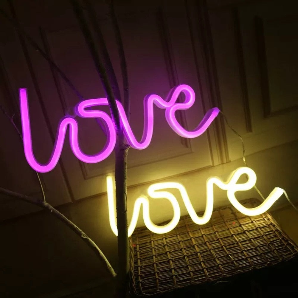 I Love U Neon Light Sign