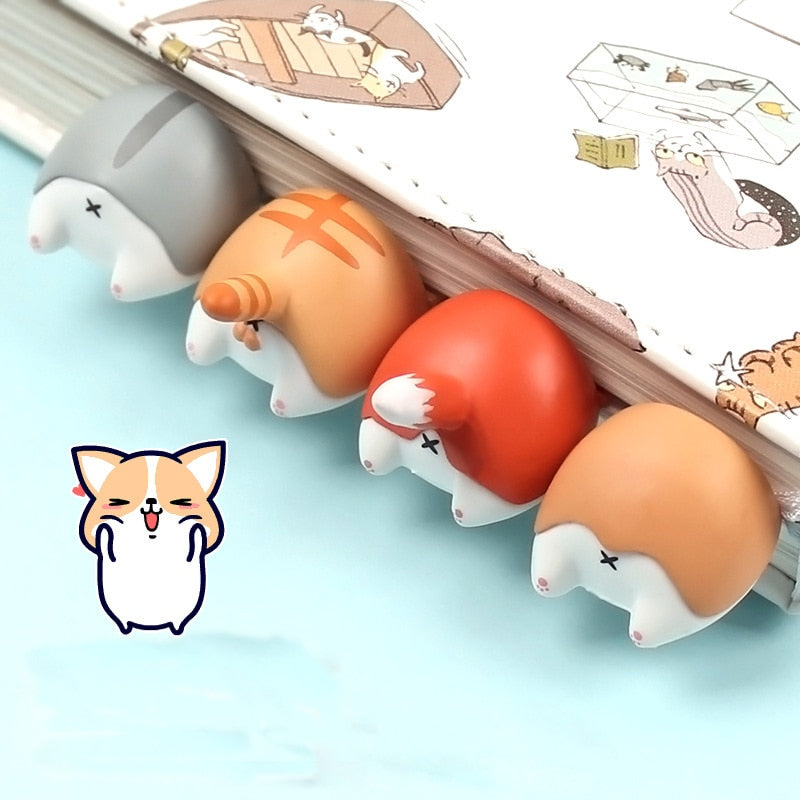 Kawaii Animal Butt Bookmark