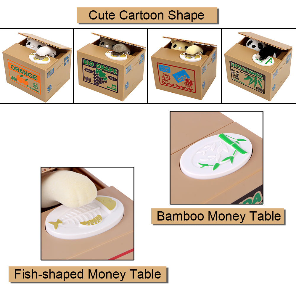 Kawaii Cardboard Box Animal Money Bank