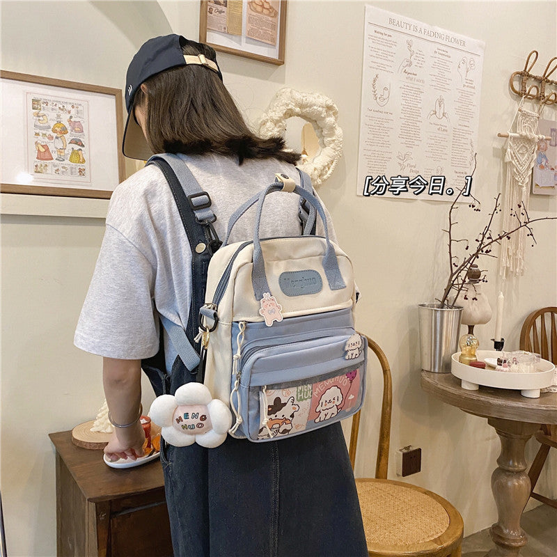 kawaii cute mini backpack Kawaii Nylon Mesh Convertible Backpack – My Kawaii Space
