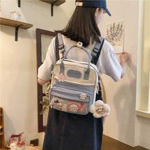 Load image into Gallery viewer, Kawaii Nylon Mesh Convertible Backpack
