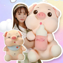Load image into Gallery viewer, Milky Piggy Kawaii Plush
