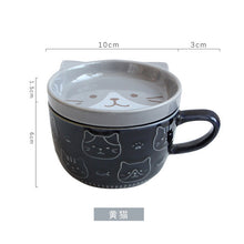 Load image into Gallery viewer, Kawaii Animal Ceramic Breakfast Mug
