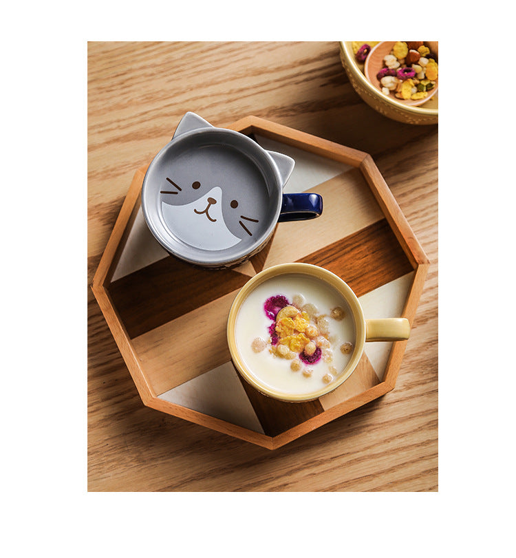 Kawaii Animal Ceramic Breakfast Mug