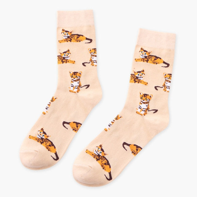 Shiba Inu/Kitten/Piggy Pattern Socks