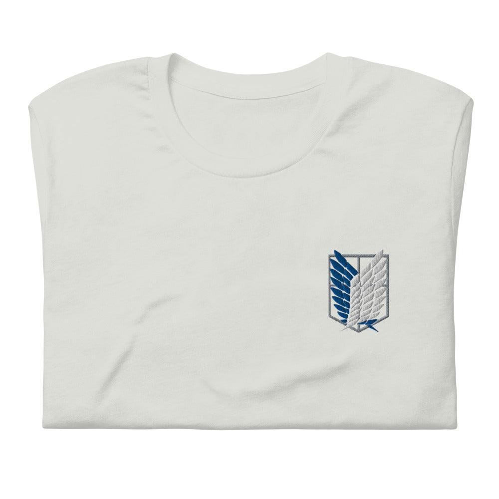 Attack on Titan Scout Embroidery Tee - My Kawaii Space